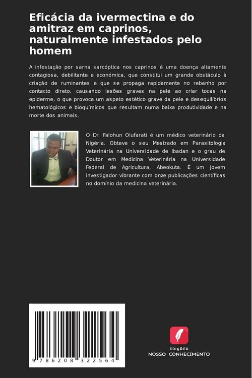 Produktbild: Efic&aacute;cia da ivermectina e do amitraz em caprinos, naturalmente infestados pelo homem