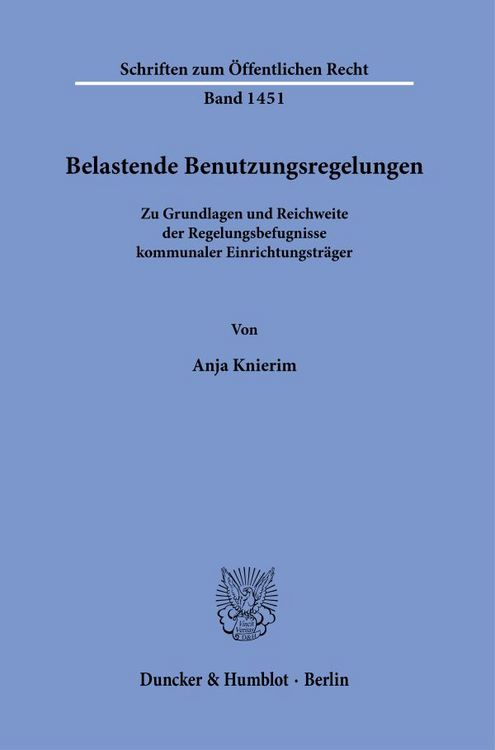 Produktbild: Belastende Benutzungsregelungen.