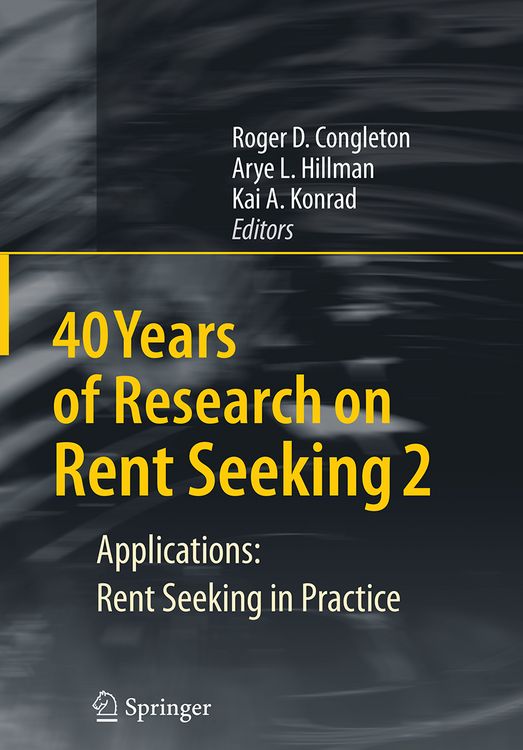 Produktbild: 40 Years of Research on Rent Seeking 2
