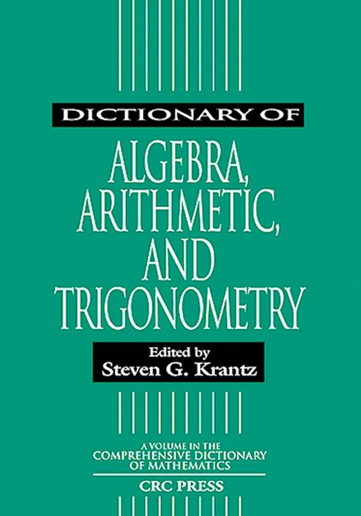 Produktbild: Dictionary of Algebra, Arithmetic, and Trigonometry