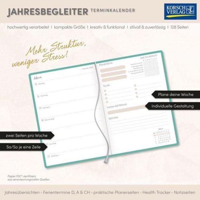 Produktbild: Terminkalender Jahresbegleiter Mein Jahr 2027