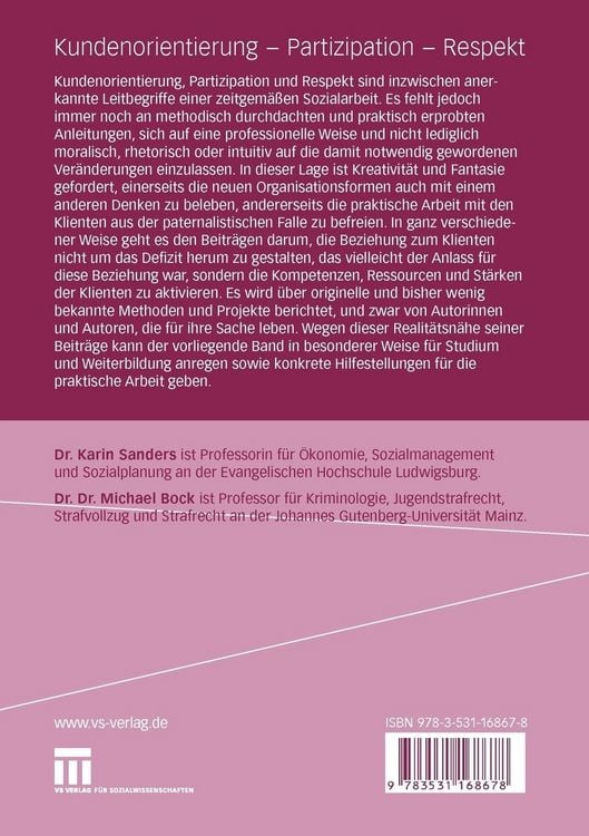 Produktbild: Kundenorientierung - Partizipation - Respekt