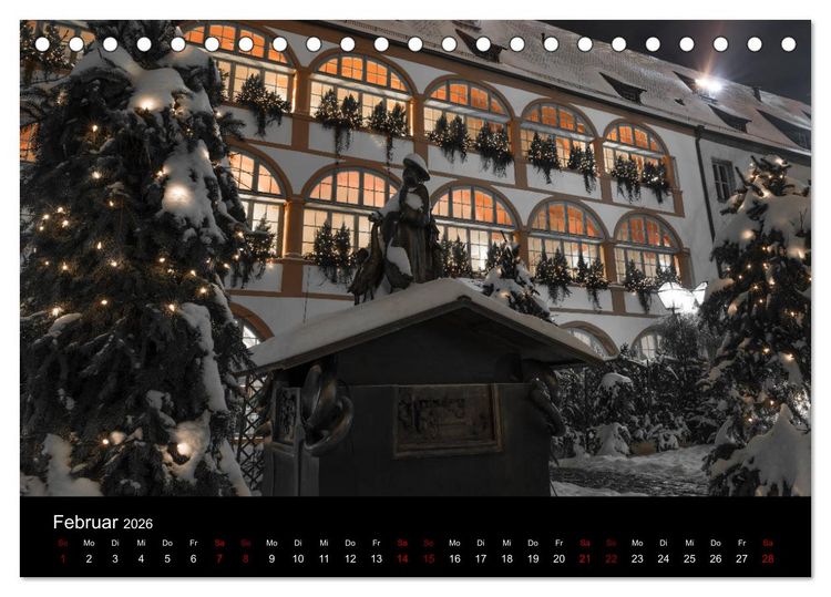 Produktbild: Regensburg bei Nacht (Tischkalender 2026 DIN A5 quer), CALVENDO Monatskalender