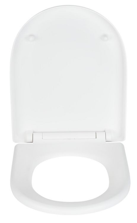 Produktbild: WC-Sitz Exclusive Nr. 3 Wei&szlig; Matt, aus antibakteriellem Duroplast