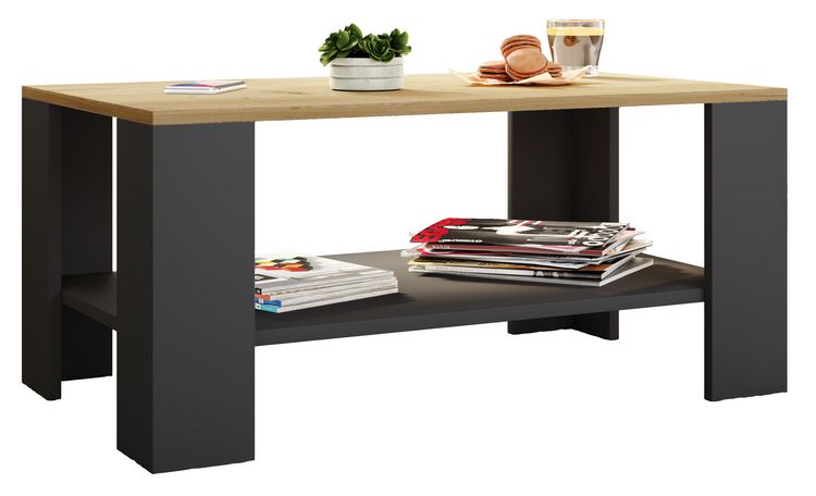 Produktbild: Holz Sofatisch Couchtisch Beistelltisch Dalus