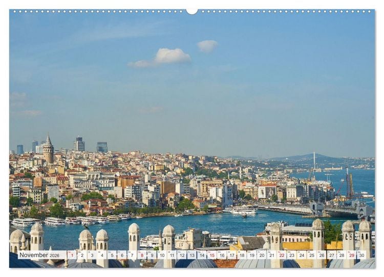Produktbild: Istanbul - die quirlige Stadt auf zwei Kontinenten (hochwertiger Premium Wandkalender 2026 DIN A2 quer), Kunstdruck in Hochglanz