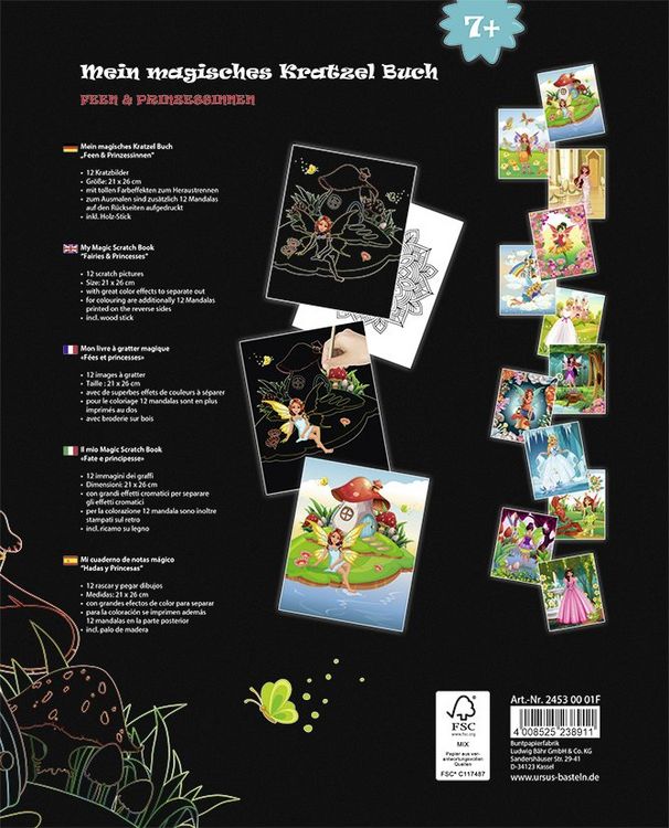 Produktbild: Mein magisches Kratzel Buch "Feen & Prinzessinnen"