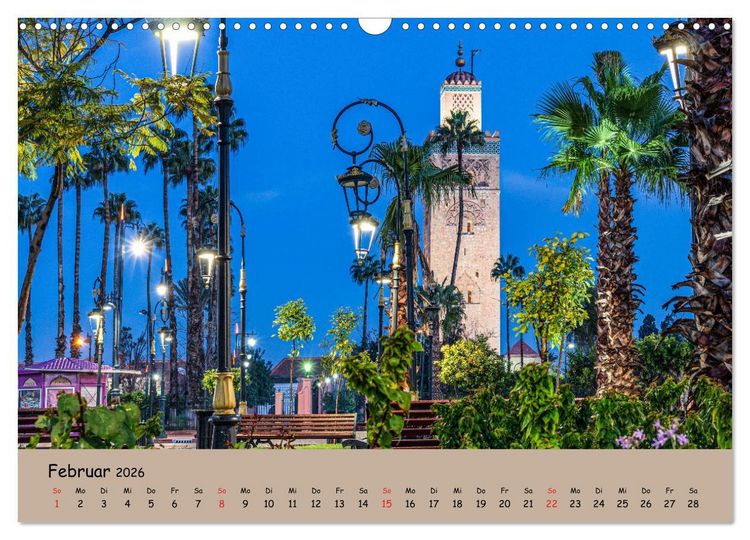 Produktbild: Marrakesch - Eine Stadt wie aus 1001 Nacht (Wandkalender 2026 DIN A3 quer), CALVENDO Monatskalender