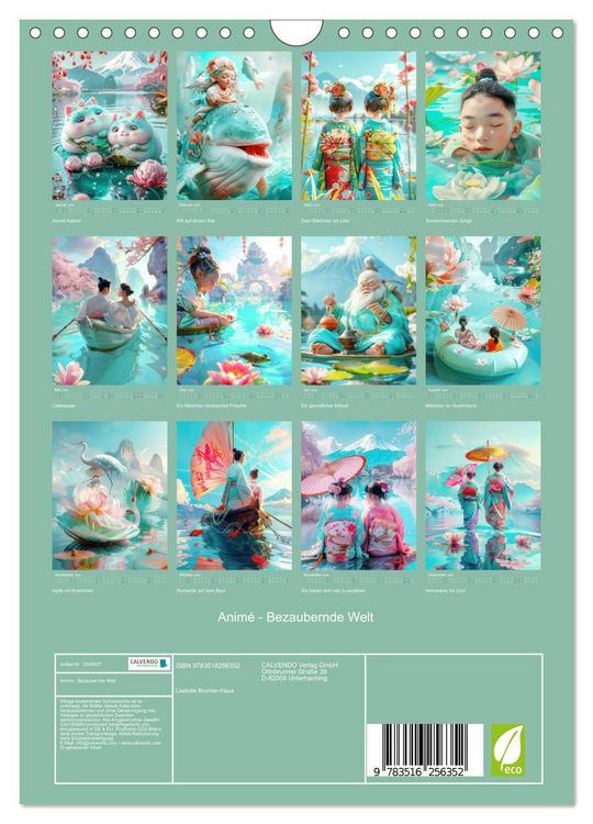 Produktbild: Anim&eacute; - Bezaubernde Welt (Wandkalender 2026 DIN A4 hoch), CALVENDO Monatskalender