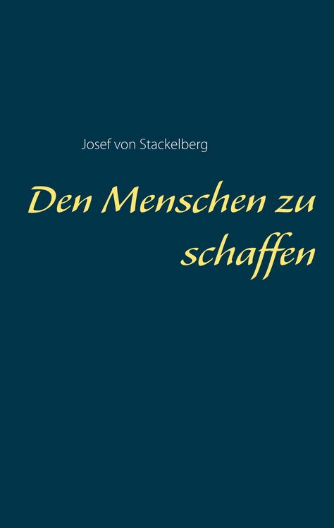 Produktbild: Den Menschen zu schaffen