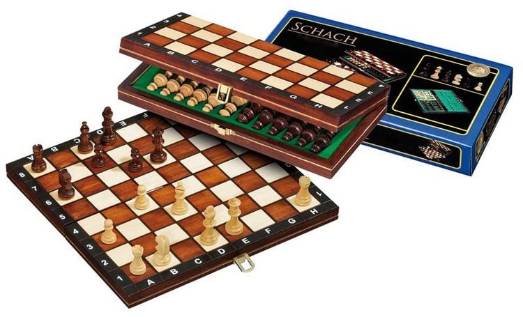 Produktbild: Schachkassette, Reise, Feld 30 mm, mit Randbeschriftung