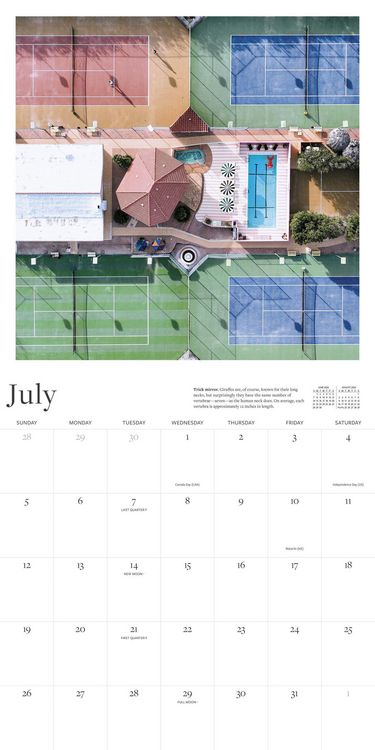 Produktbild: The Tennis Court Wall Calendar 2026