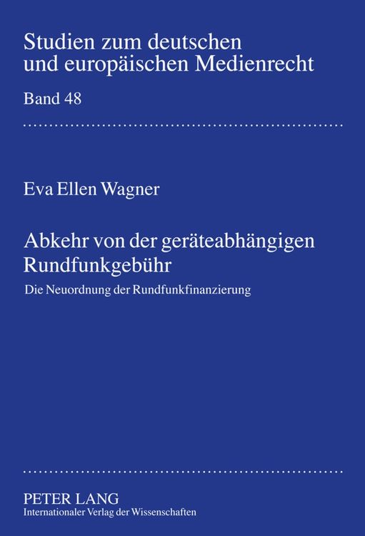 Produktbild: Abkehr von der ger&auml;teabh&auml;ngigen Rundfunkgeb&uuml;hr