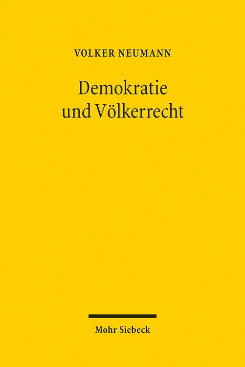 Produktbild: Demokratie und V&ouml;lkerrecht