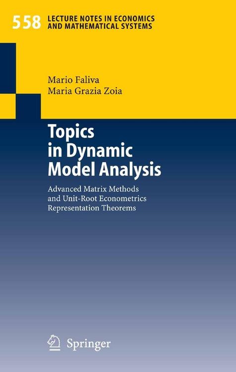 Produktbild: Topics in Dynamic Model Analysis