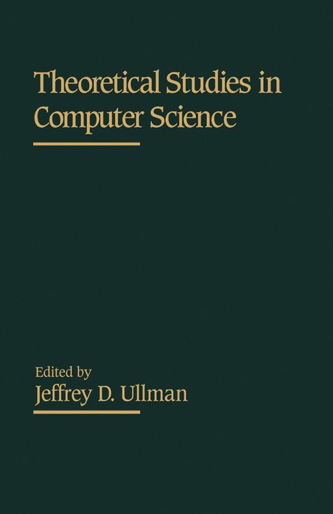 Produktbild: Theoretical Studies in Computer Science