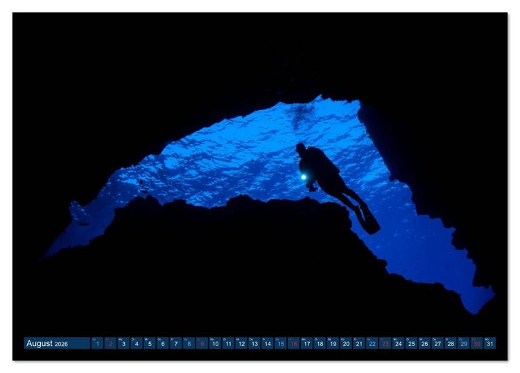Produktbild: Unterwasserwelt Christmas Island (Tischkalender 2026 DIN A5 quer), CALVENDO Monatskalender