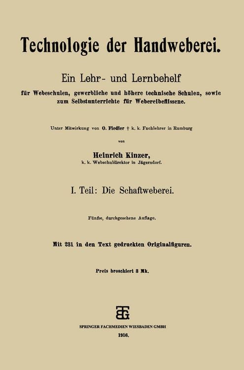 Produktbild: Technologie der Handweberei