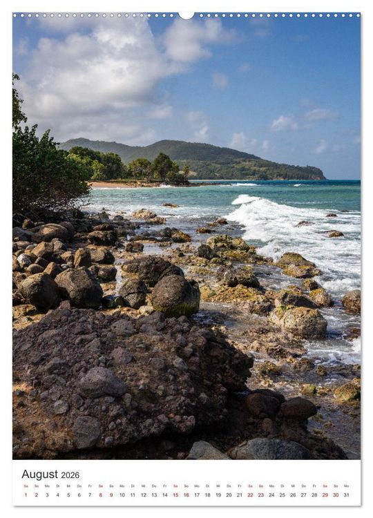 Produktbild: Guadeloupe, Insel &uuml;ber dem Winde (Wandkalender 2026 DIN A2 hoch), CALVENDO Monatskalender