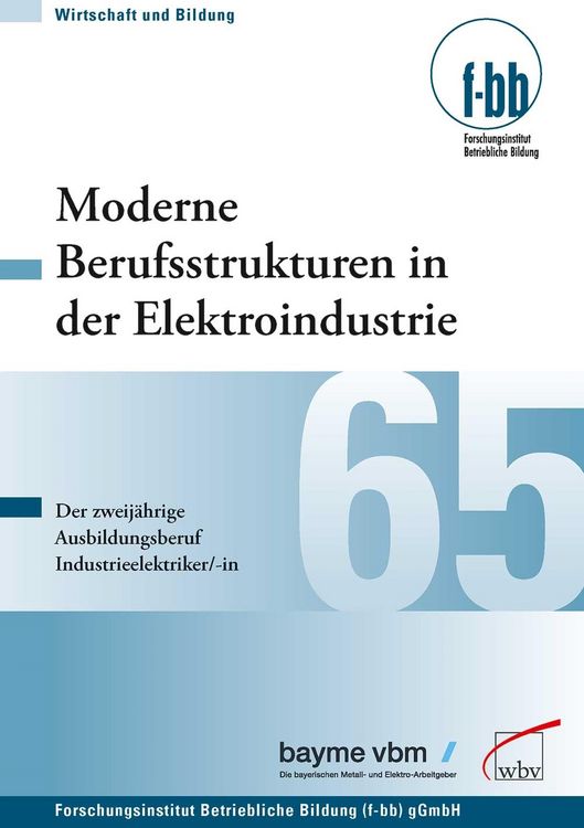 Produktbild: Moderne Berufsstrukturen in der Elektroindustrie
