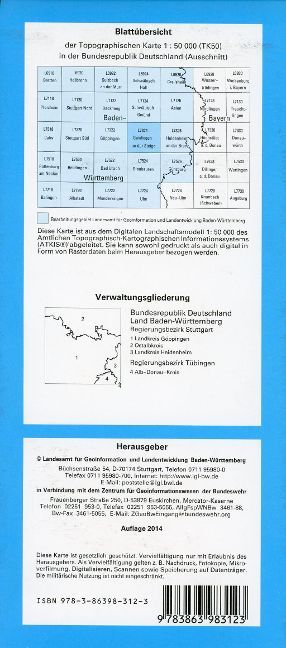 Produktbild: Geislingen 1 : 50 000