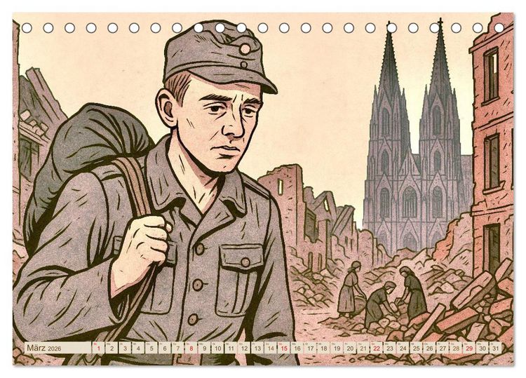 Produktbild: Heinrich B&ouml;ll (Tischkalender 2026 DIN A5 quer), CALVENDO Monatskalender