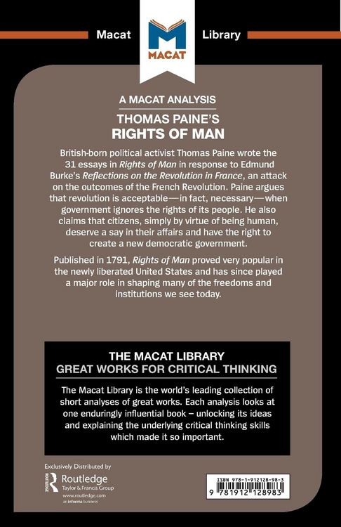 Produktbild: An Analysis of Thomas Paine's Rights of Man
