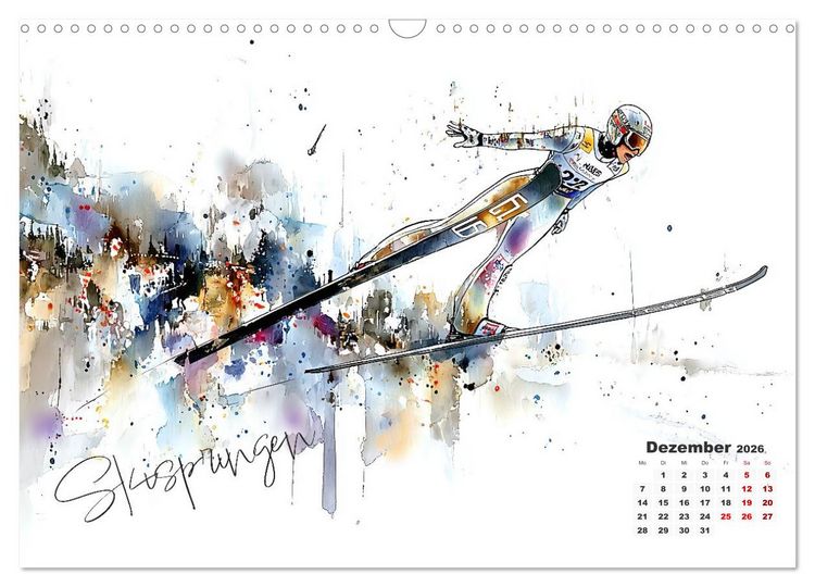 Produktbild: Olympische Luftspr&uuml;nge (Wandkalender 2026 DIN A3 quer), CALVENDO Monatskalender