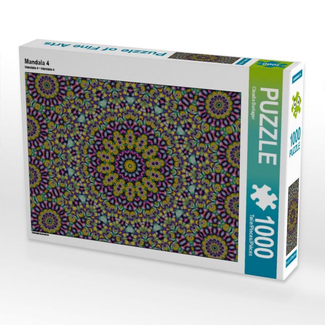 Produktbild: CALVENDO Puzzle Mandala 4 | 1000 Teile Lege-Gr&ouml;&szlig;e 64x48cm Foto-Puzzle f&uuml;r gl&uuml;ckliche Stunden