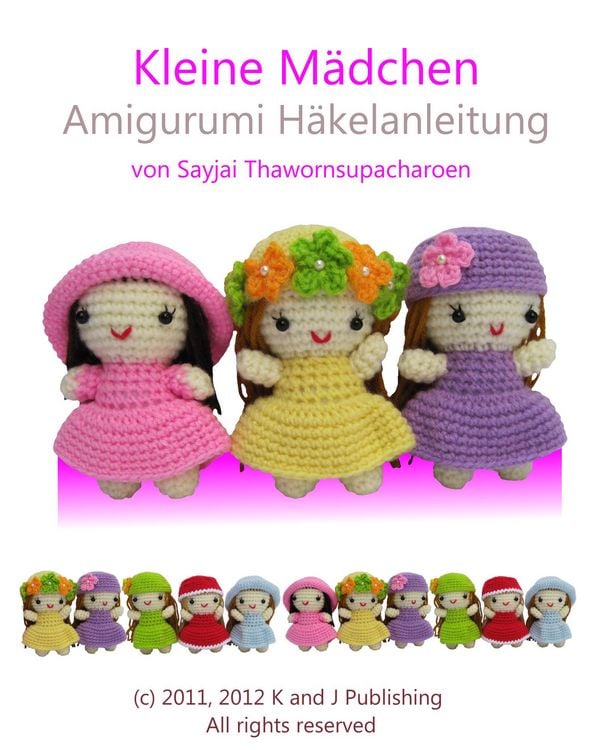 Produktbild: Kleine M&auml;dchen Amigurumi H&auml;kelanleitung