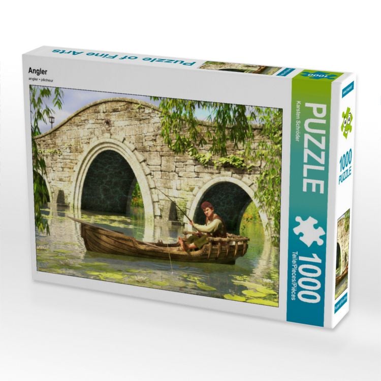 Produktbild: CALVENDO Puzzle Angler | 1000 Teile Lege-Gr&ouml;&szlig;e 64x48cm Foto-Puzzle f&uuml;r gl&uuml;ckliche Stunden
