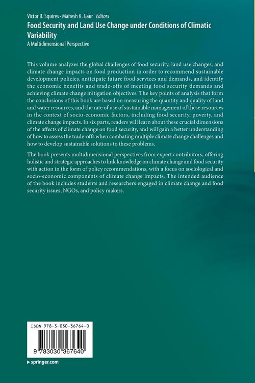 Produktbild: Food Security and Land Use Change under Conditions of Climatic Variability