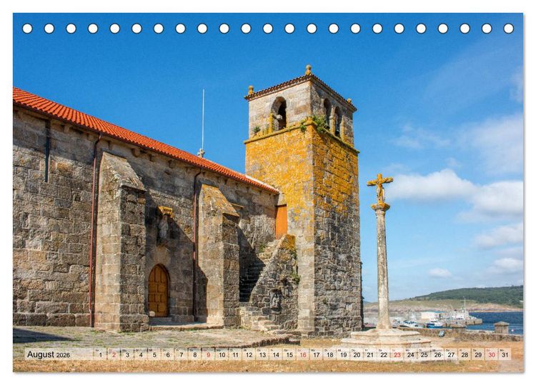 Produktbild: Nordspanien Galicien (Tischkalender 2026 DIN A5 quer), CALVENDO Monatskalender