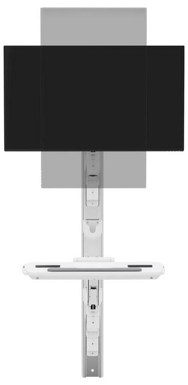 Produktbild: SpeaKa Professional Monitor-Wandhalterung SP-MM-961 1 Display(s) 43,2cm (17\") - 124,5cm (49\") Wei&szlig; H&ouml;henverstellbar, Schwenkbar