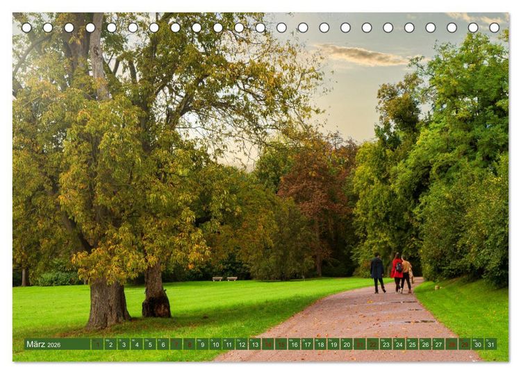 Produktbild: Klassikerstadt Weimar - Reise durch das sch&ouml;ne Th&uuml;ringen (Tischkalender 2026 DIN A5 quer), CALVENDO Monatskalender