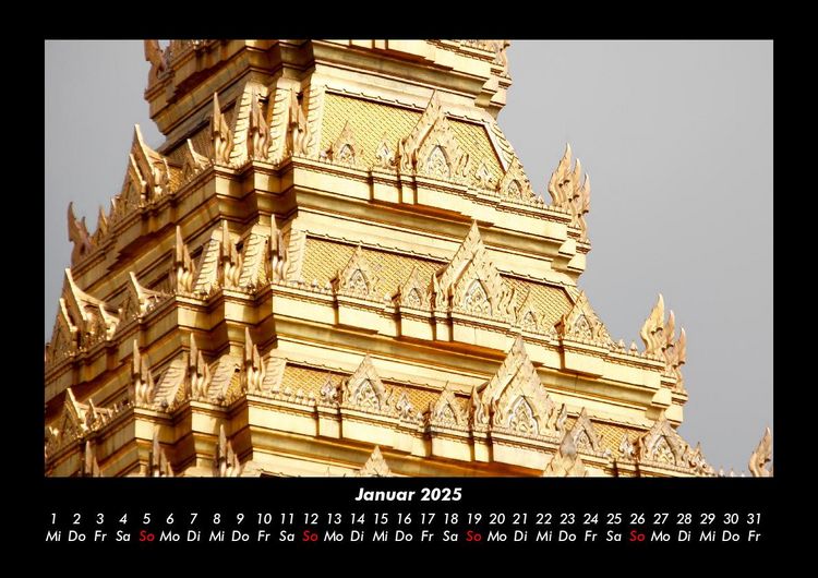 Produktbild: Tempel 2025 Fotokalender DIN A3