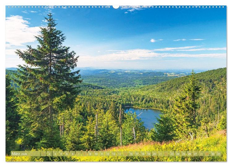 Produktbild: Arber, Rachel und Lusen: Der Hintere Bayerische Wald (Wandkalender 2026 DIN A2 quer), CALVENDO Monatskalender