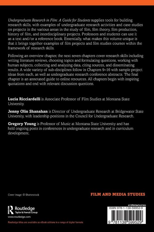 Produktbild: Undergraduate Research in Film