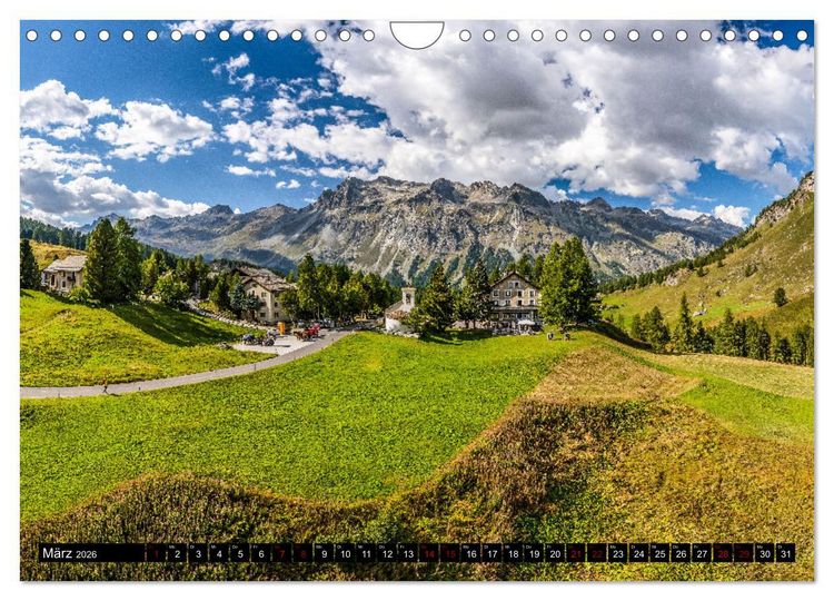 Produktbild: Schweiz - Engadin und Bergell (Wandkalender 2026 DIN A4 quer), CALVENDO Monatskalender