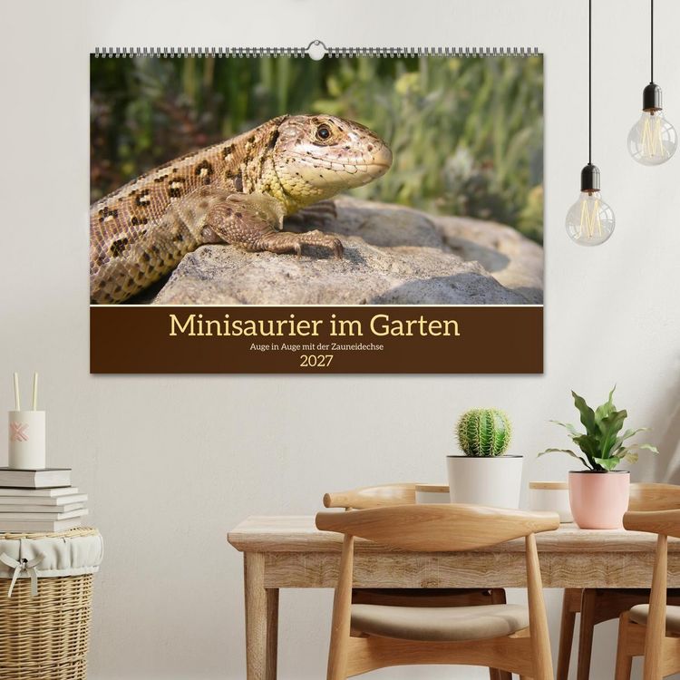 Produktbild: Minisaurier im Garten (Wandkalender 2027 DIN A2 quer), CALVENDO Monatskalender