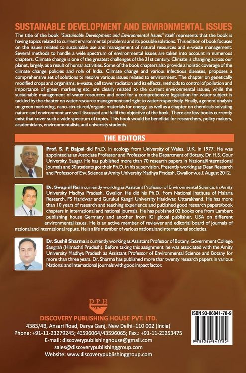 Produktbild: SUSTAINABLE DEVELOPMENT AND ENVIRONMENTAL ISSUES