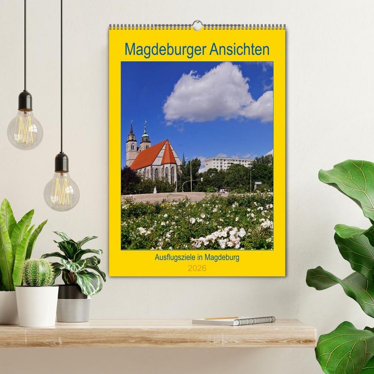 Produktbild: Magdeburger Ansichten (Wandkalender 2026 DIN A2 hoch), CALVENDO Monatskalender