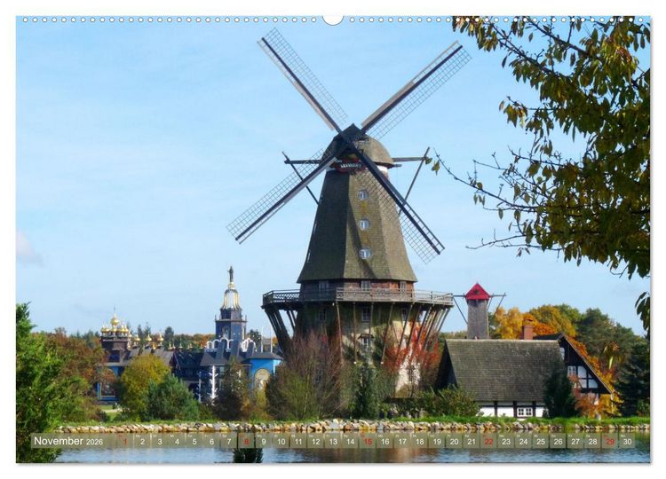 Produktbild: Gifhorn - Kleine Reise durch die Welt der M&uuml;hlen (Wandkalender 2026 DIN A2 quer), CALVENDO Monatskalender