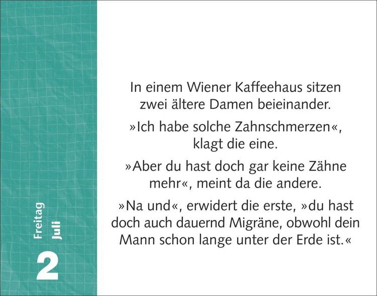 Produktbild: Witzirin Tagesabrei&szlig;kalender 2027 - Diese Packung enth&auml;lt: die lustigsten Witze f&uuml;r die t&auml;gliche Dosis Humor