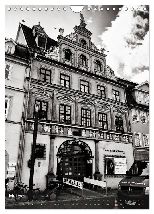 Produktbild: Ein Blick auf Erfurt (Wandkalender 2026 DIN A4 hoch), CALVENDO Monatskalender