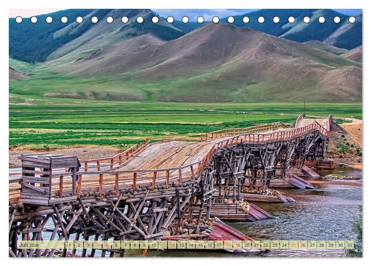 Produktbild: Reise durch Asien - Mongolei (Tischkalender 2026 DIN A5 quer), CALVENDO Monatskalender