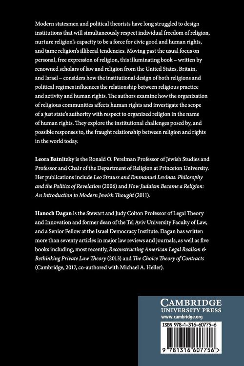 Produktbild: Institutionalizing Rights and Religion