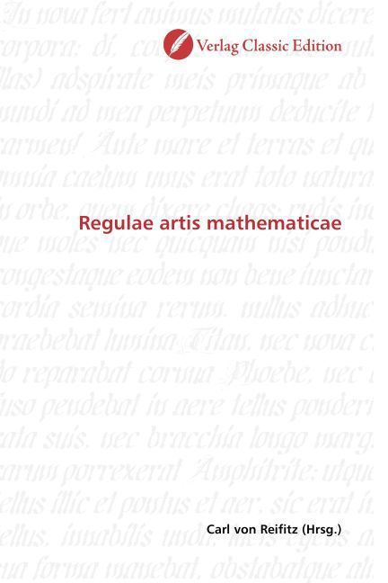Produktbild: Regulae artis mathematicae