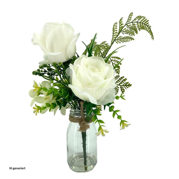 Produktbild: NTK-Collection NTK-Collection Kunstblume Rosen in Vase Leilani