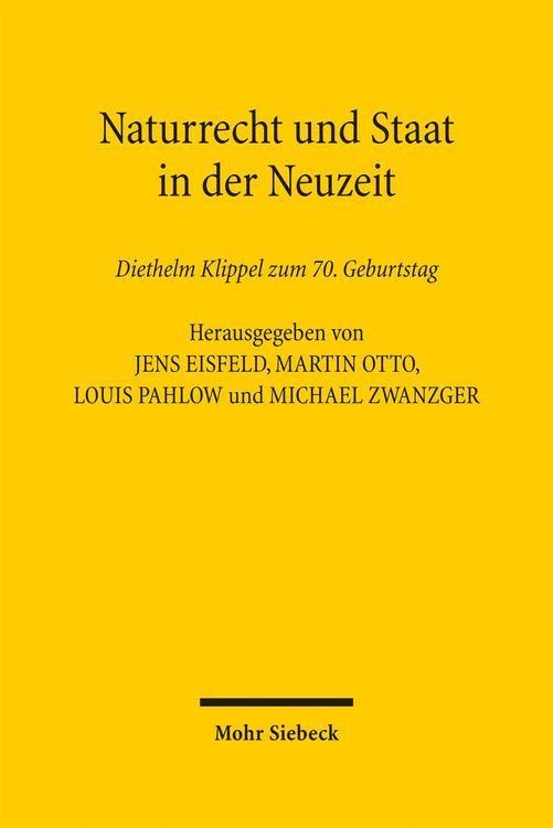 Produktbild: Naturrecht und Staat in der Neuzeit